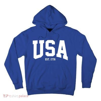 Usa Est 1776 Tall Hoodie