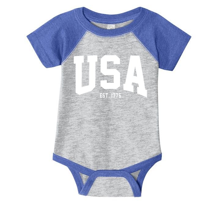 Usa Est 1776 Infant Baby Jersey Bodysuit