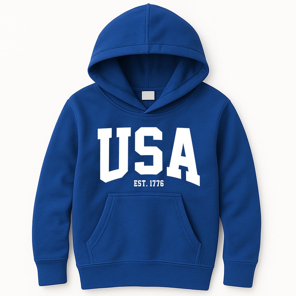 Usa Est 1776 Kids Hoodie
