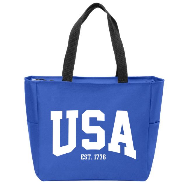 Usa Est 1776 Zip Tote Bag