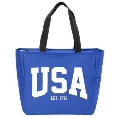 Usa Est 1776 Zip Tote Bag