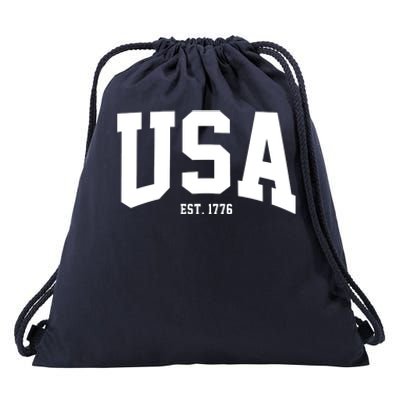 Usa Est 1776 Drawstring Bag