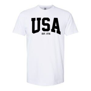 Usa Est 1776 Softstyle CVC T-Shirt