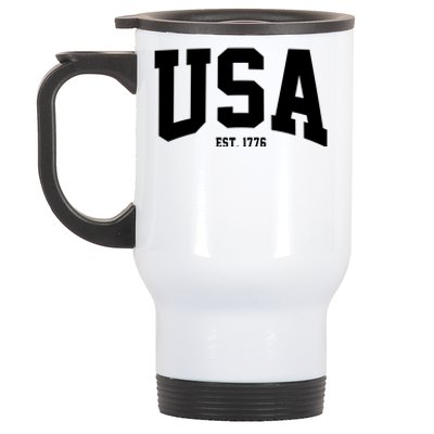 Usa Est 1776 Stainless Steel Travel Mug