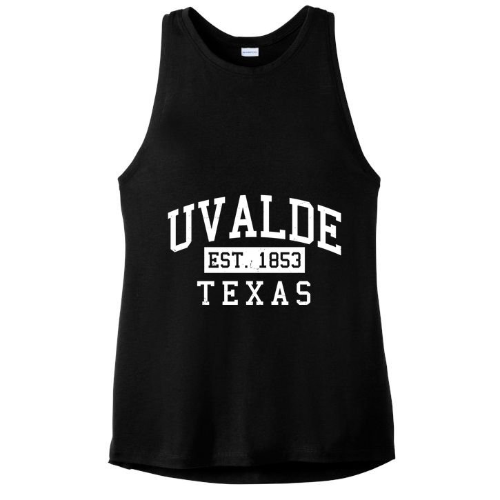Uvalde EST 1853 Texas Ladies PosiCharge Tri-Blend Wicking Tank