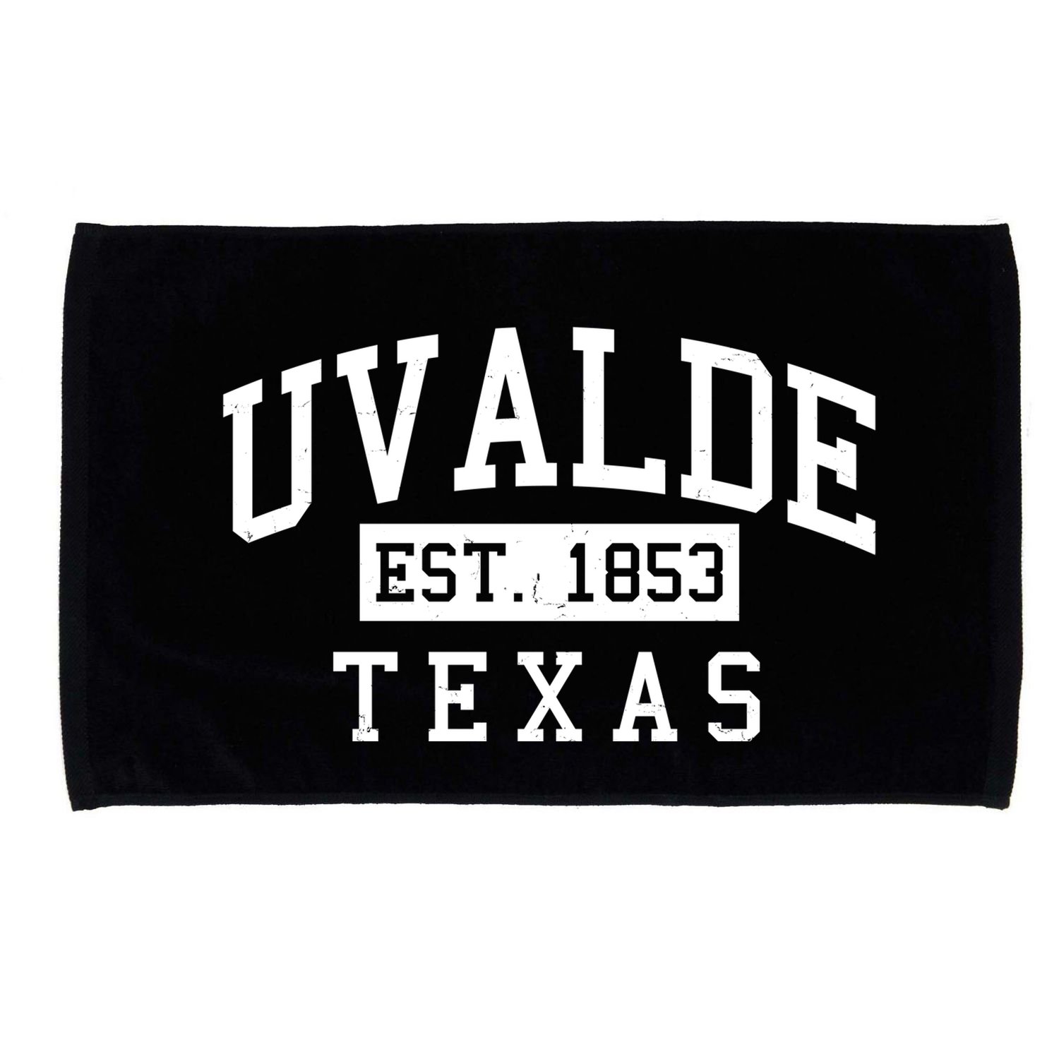 Uvalde EST 1853 Texas Microfiber Hand Towel