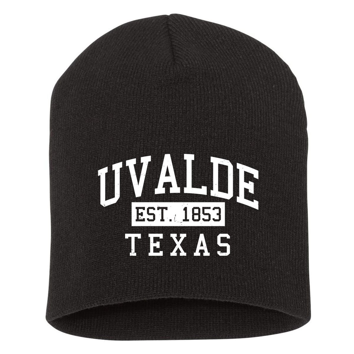 Uvalde EST 1853 Texas Short Acrylic Beanie
