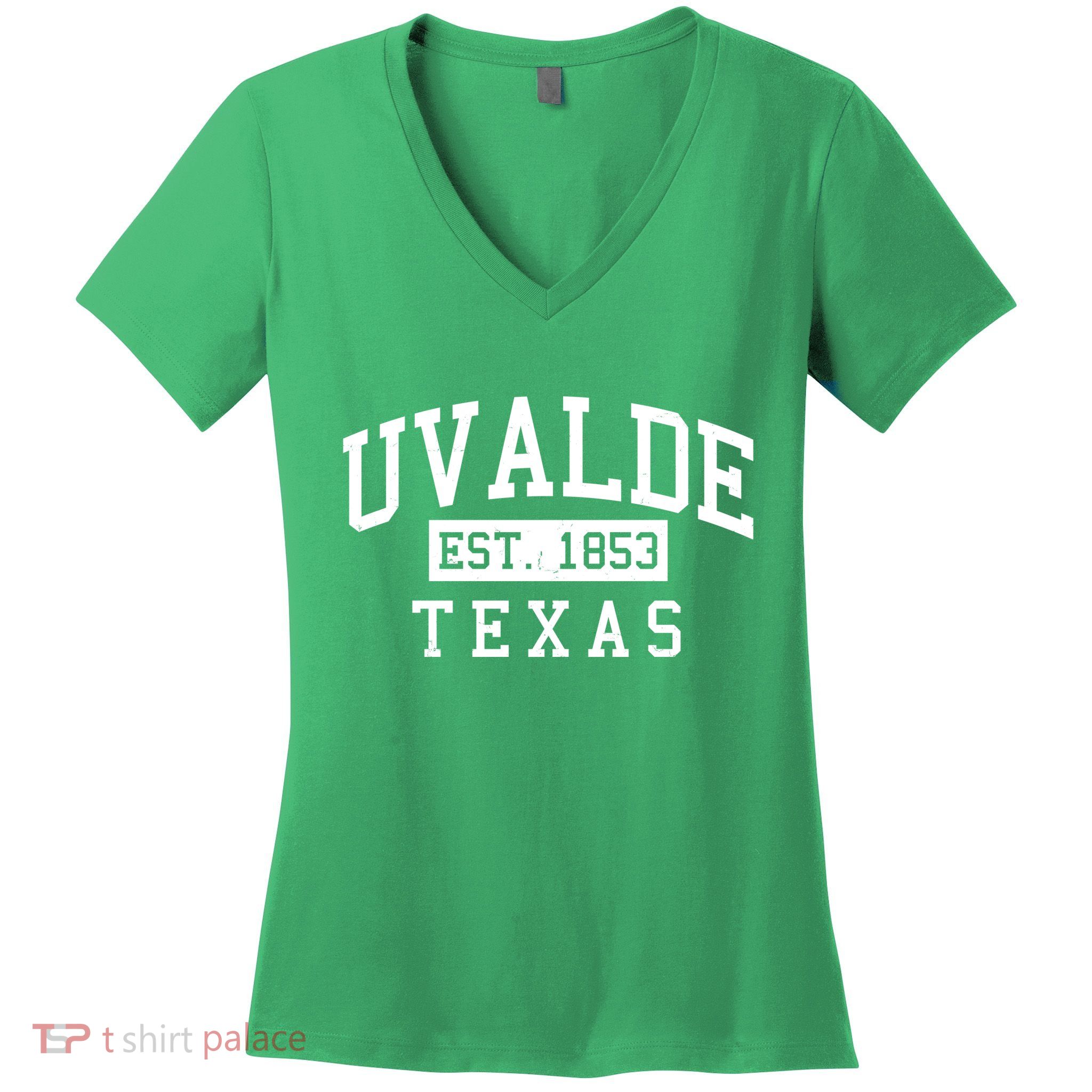 Uvalde EST 1853 Texas Women's V-Neck T-Shirt