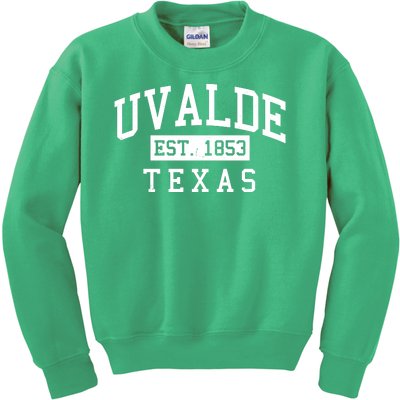 Uvalde EST 1853 Texas Kids Sweatshirt