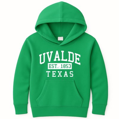 Uvalde EST 1853 Texas Kids Hoodie