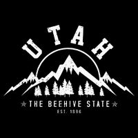 Utah Est. 1896 State Vintage Mountains Nature Outdoor Gift Button