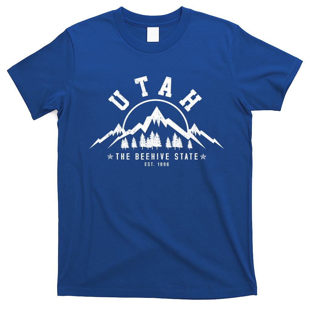 Utah Est 1896 State Vintage Mountains Nature Outdoor Gift T-Shirt