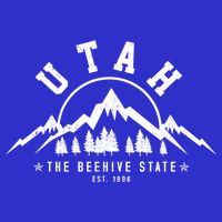 Utah Est 1896 State Vintage Mountains Nature Outdoor Gift Womens T-Shirt