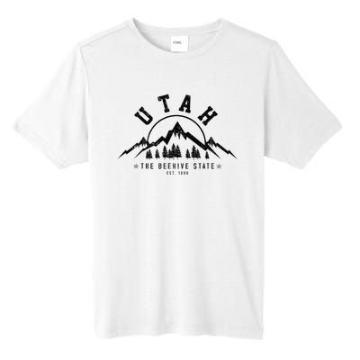 Utah Est. 1896 State Vintage Mountains Nature Outdoor Gift Tall Fusion ChromaSoft Performance T-Shirt