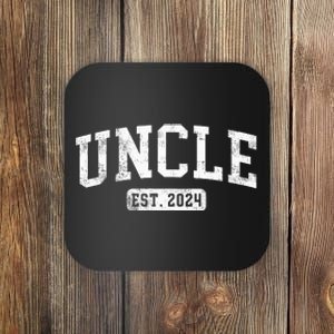 Uncle Est 2024 Promoted To Uncle Announcement Coaster