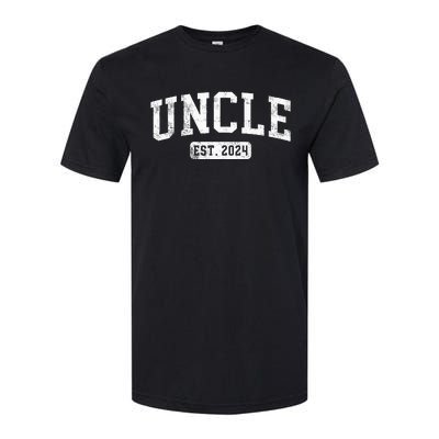 Uncle Est 2024 Promoted To Uncle Announcement Softstyle CVC T-Shirt