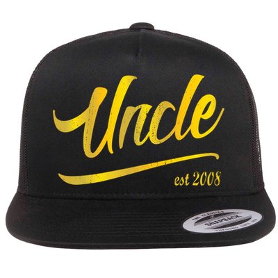 Uncle Est 2008 Auntie New Niece Nephew Aunt Love Together Meaningful Gift Flatbill Hat
