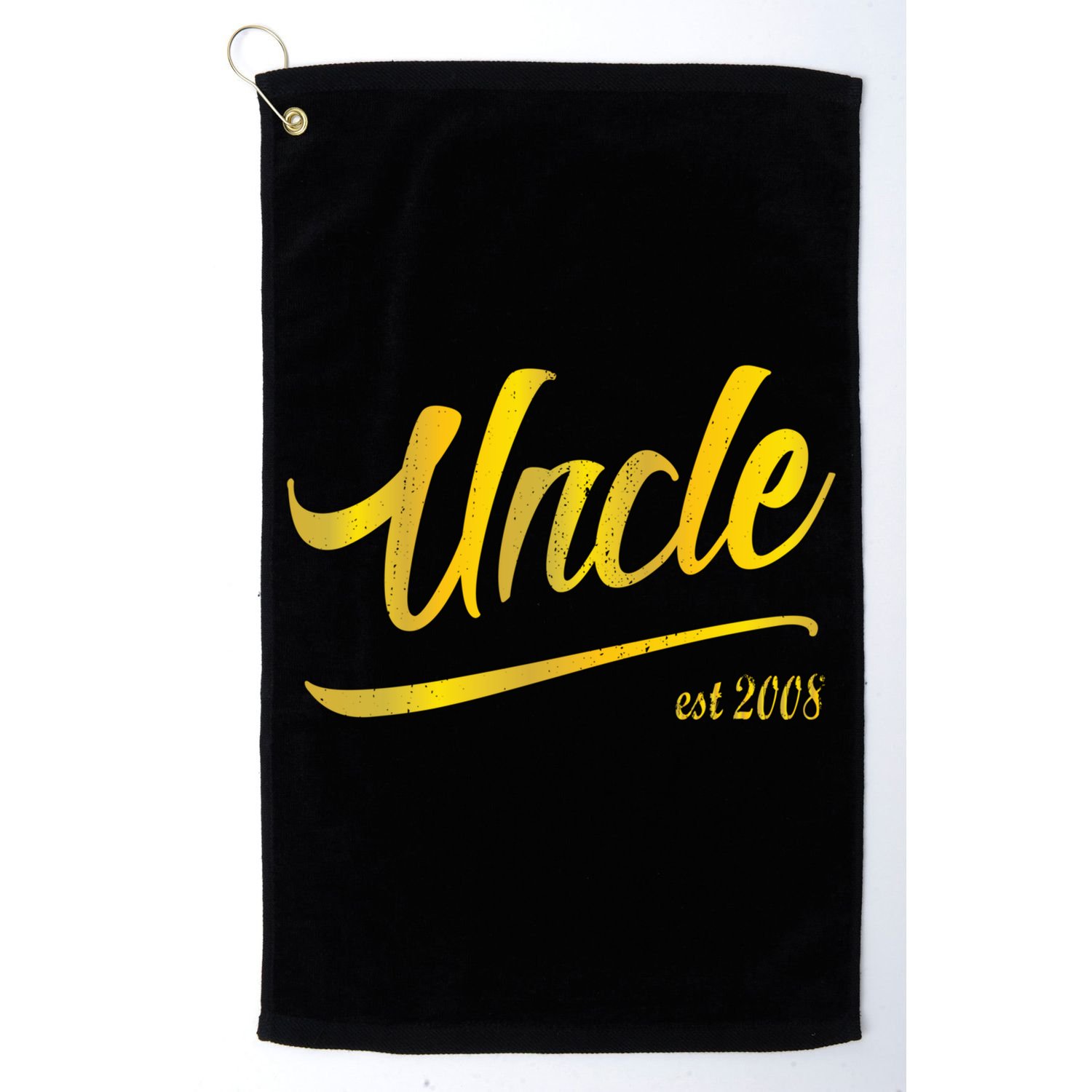 Uncle Est 2008 Auntie New Niece Nephew Aunt Love Together Meaningful Gift Golf Towel