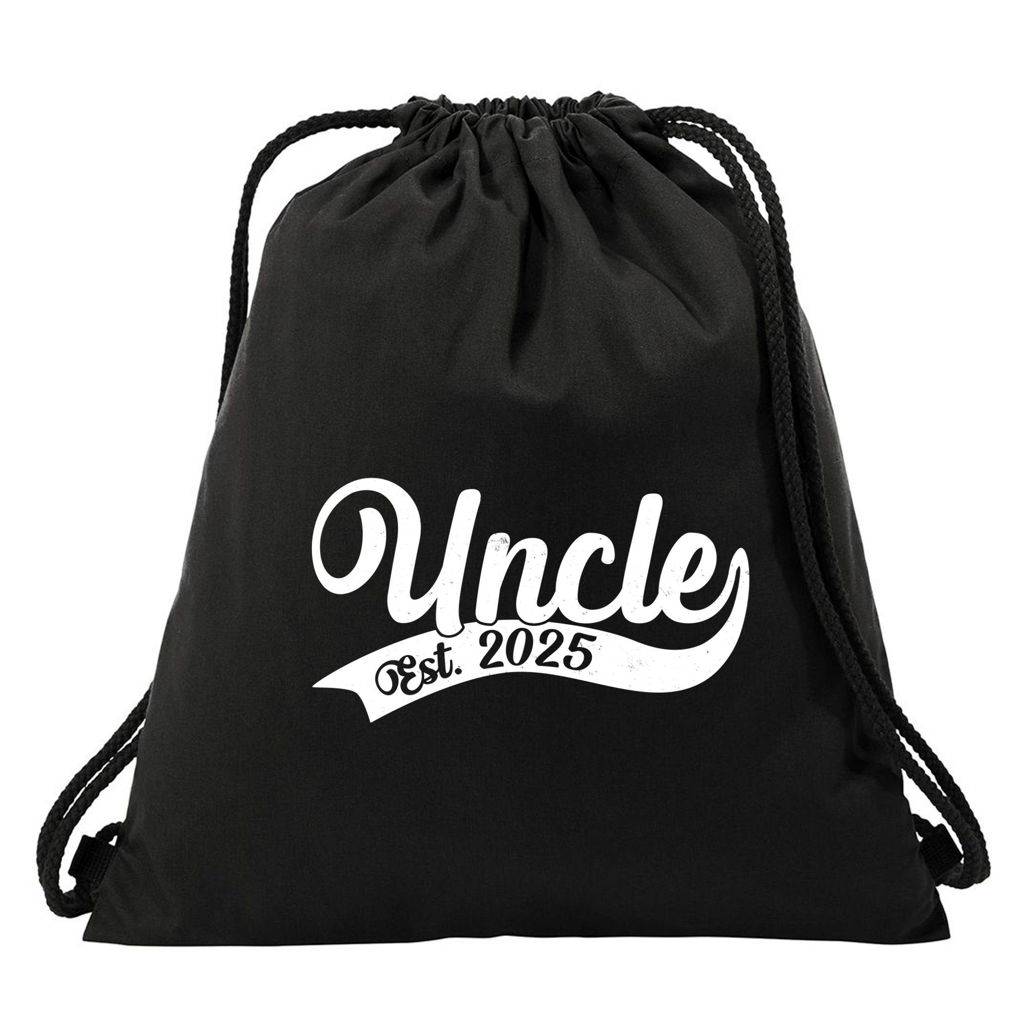 Uncle Est. 2025 New Baby Niece Nephew Drawstring Bag