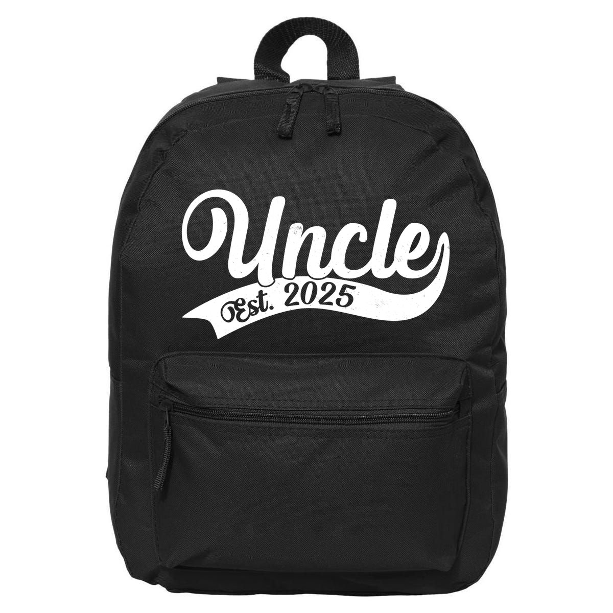 Uncle Est. 2025 New Baby Niece Nephew 16 in Basic Backpack