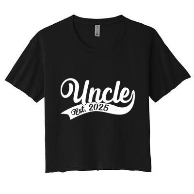 Uncle Est. 2025 New Baby Niece Nephew Crop Top
