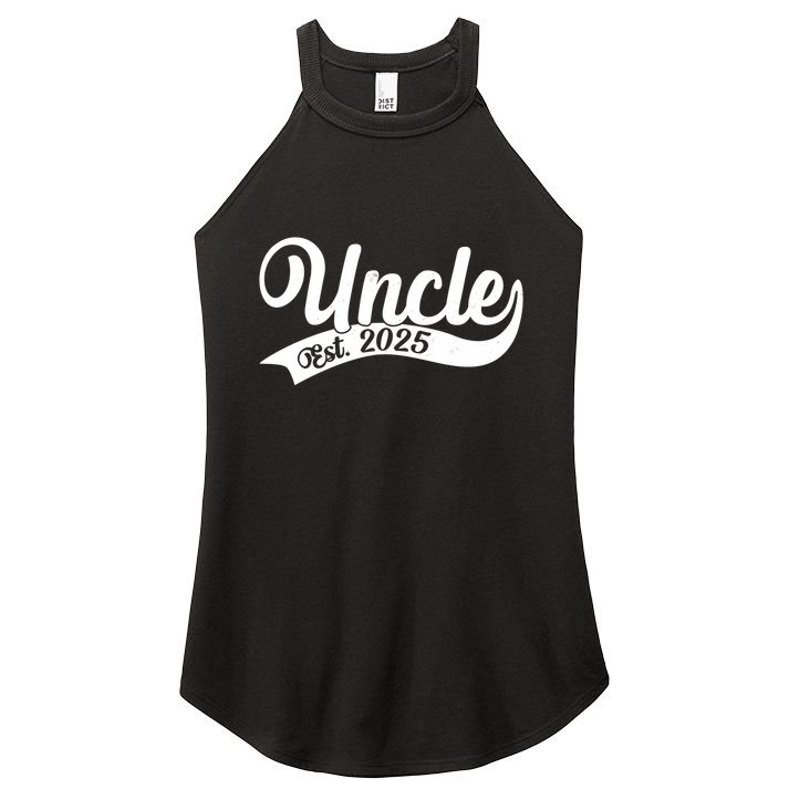 Uncle Est. 2025 New Baby Niece Nephew Women's Perfect Tri Rocker Tank