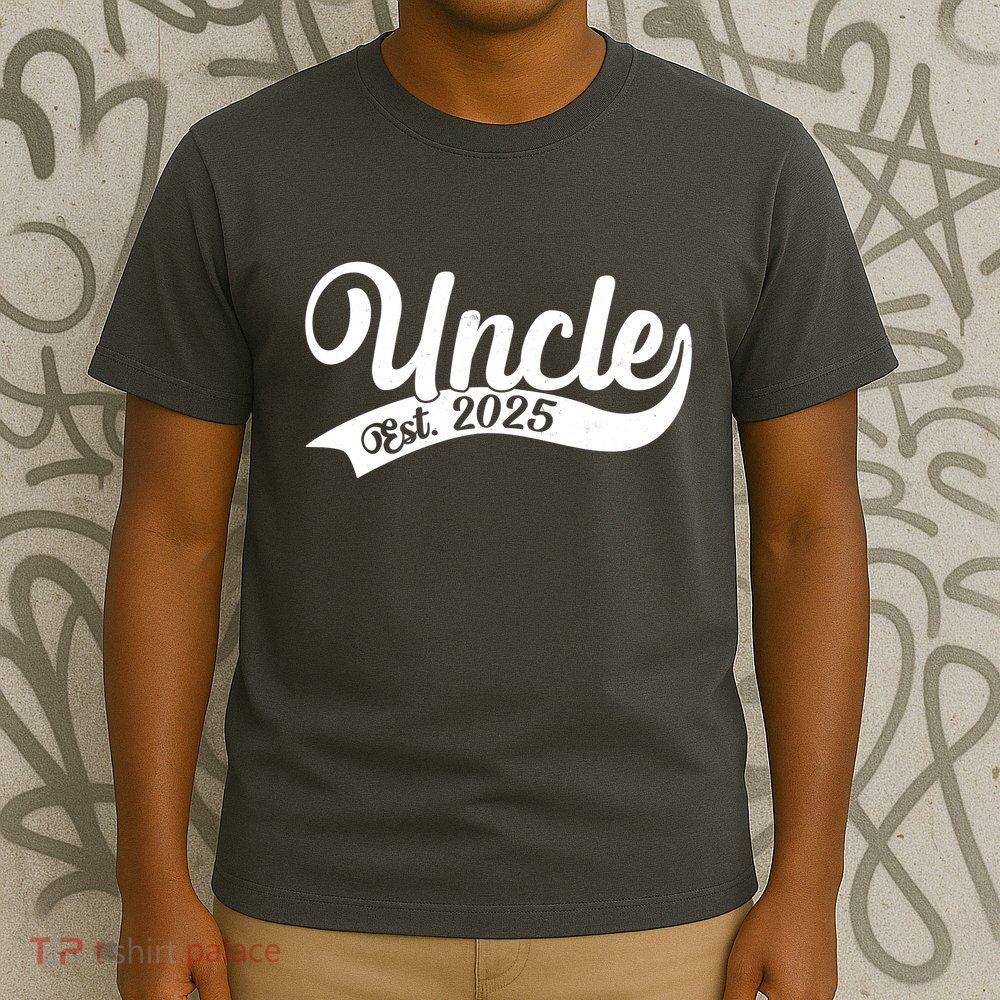 Uncle Est. 2025 New Baby Niece Nephew T-Shirt