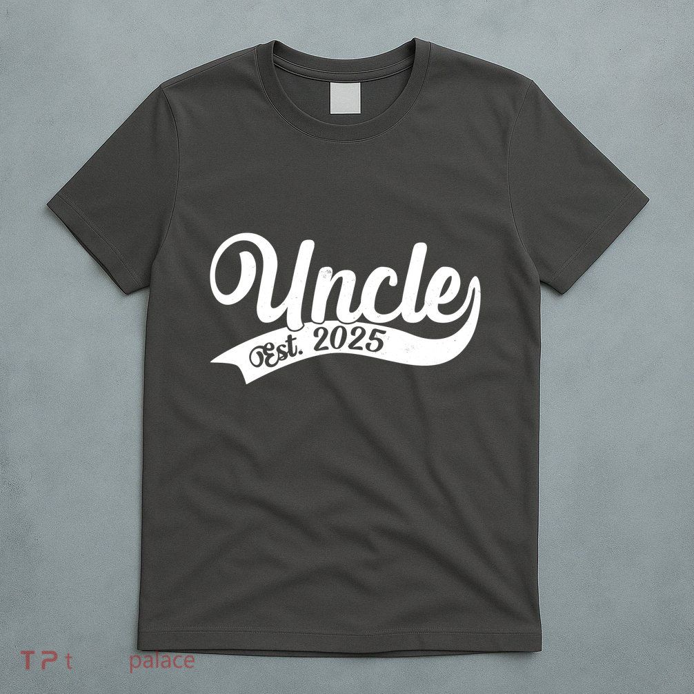 Uncle Est. 2025 New Baby Niece Nephew T-Shirt