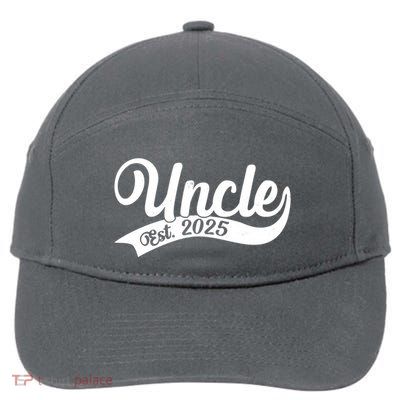 Uncle Est. 2025 New Baby Niece Nephew 7-Panel Snapback Hat