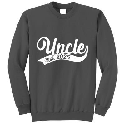 Uncle Est. 2025 New Baby Niece Nephew Tall Sweatshirt
