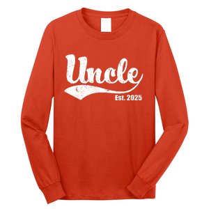 Uncle Est. 2025 Sporty Family Gift Long Sleeve Shirt