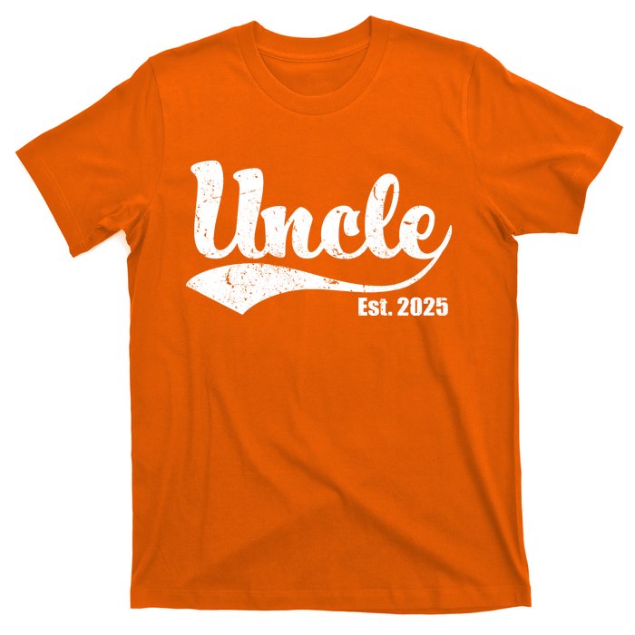 Uncle Est. 2025 Sporty Family Gift T-Shirt