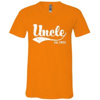 Uncle Est. 2025 Sporty Family Gift V-Neck T-Shirt