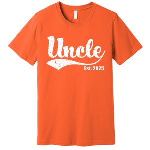 Uncle Est. 2025 Sporty Family Gift Premium T-Shirt