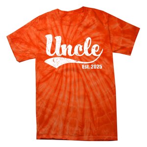 Uncle Est. 2025 Sporty Family Gift Tie-Dye T-Shirt