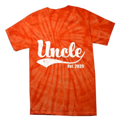 Uncle Est. 2025 Sporty Family Gift Tie-Dye T-Shirt