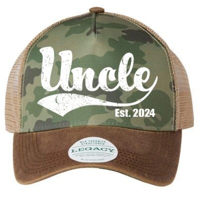 Uncle Est. 2024 Sporty Family Gift Legacy Tie Dye Trucker Hat