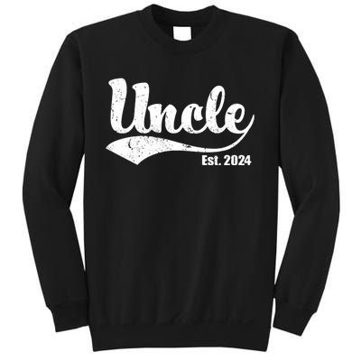 Uncle Est. 2024 Sporty Family Gift Sweatshirt