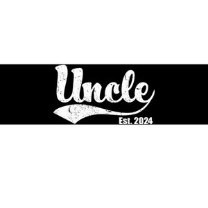 Uncle Est. 2024 Sporty Family Gift Bumper Sticker