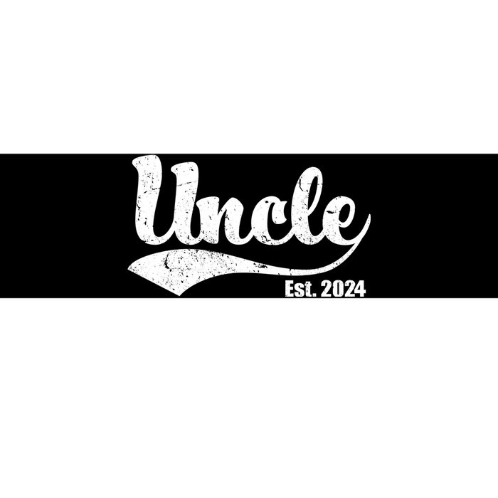 Uncle Est. 2024 Sporty Family Gift Bumper Sticker