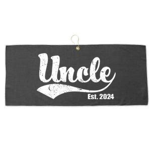 Uncle Est. 2024 Sporty Family Gift Large Microfiber Waffle Golf Towel