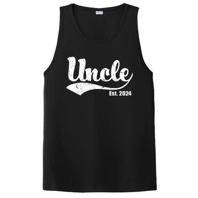 Uncle Est. 2024 Sporty Family Gift PosiCharge Competitor Tank