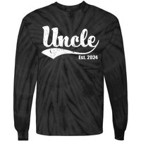 Uncle Est. 2024 Sporty Family Gift Tie-Dye Long Sleeve Shirt