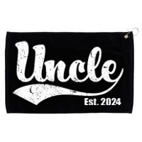 Uncle Est. 2024 Sporty Family Gift Grommeted Golf Towel