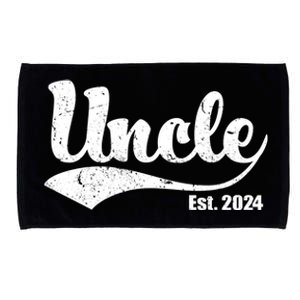 Uncle Est. 2024 Sporty Family Gift Microfiber Hand Towel