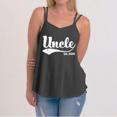 Uncle Est. 2024 Sporty Family Gift Women's Strappy Tank