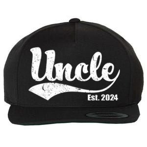 Uncle Est. 2024 Sporty Family Gift Wool Snapback Cap