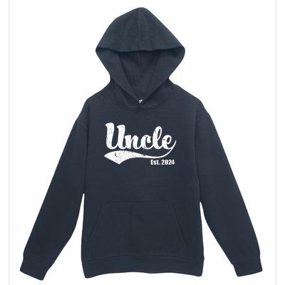 Uncle Est. 2024 Sporty Family Gift Urban Pullover Hoodie