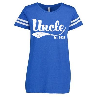 Uncle Est. 2024 Sporty Family Gift Enza Ladies Jersey Football T-Shirt