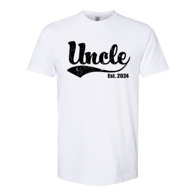 Uncle Est. 2024 Sporty Family Gift Softstyle® CVC T-Shirt